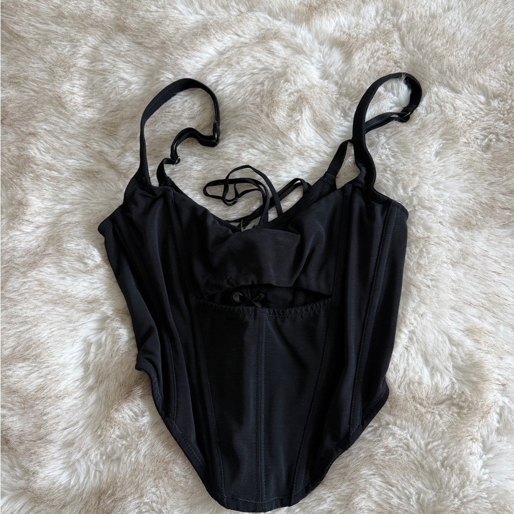 Urban Outfitters Black Strappy Tank Top